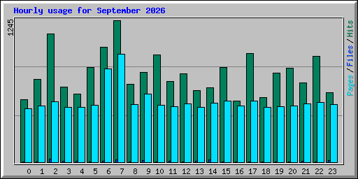 Hourly usage for September 2026