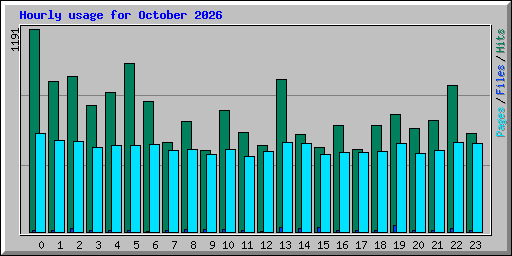 Hourly usage for October 2026