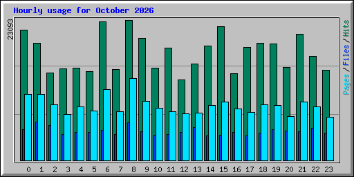 Hourly usage for October 2026