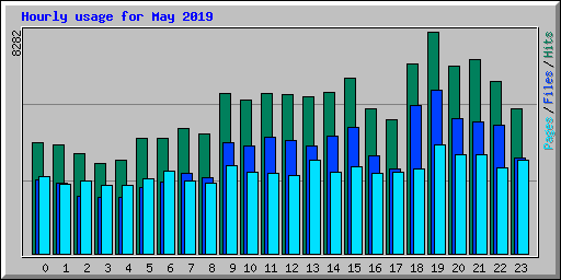 Hourly usage for May 2019