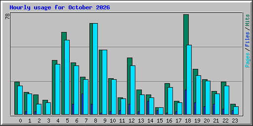 Hourly usage for October 2026