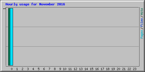 Hourly usage for November 2016