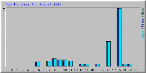 Hourly usage for August 2026